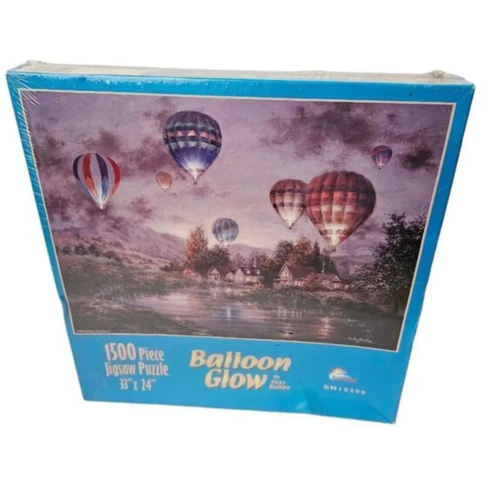Hot Air Balloon Glow Jigsaw Puzzle 1500 Piece Art By Nicky Boehme New‎ PLS READ
